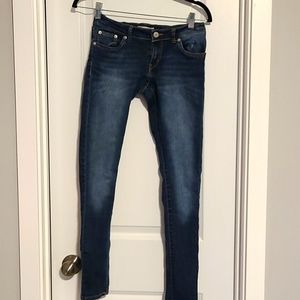 Levi's Super Skinny Girls Size 16 Reg Medium Wash Stretchy Jeans Back 2 School